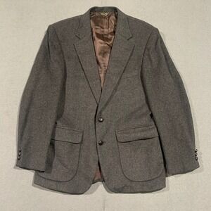 Stafford Men's Gray Wool Blazer Jacket Made in Colombia‎ Size 42R